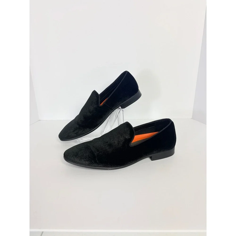 Mix No. 6 Harloe Black Velvet Cushioned Slip On Loafer Shoe Size 8 Formal Party